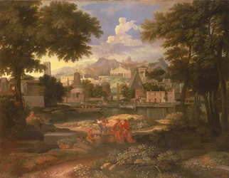 Paesaggio con Mosè salvato dal Nilo